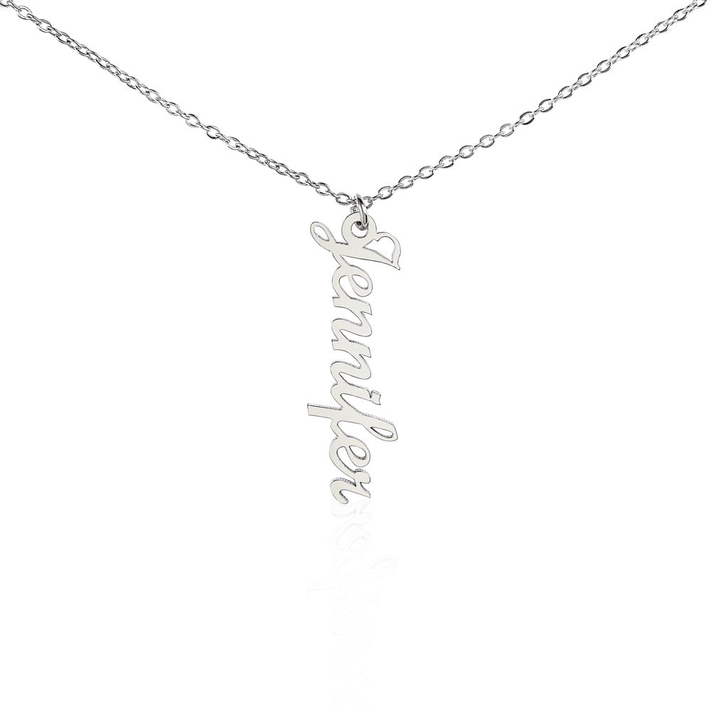 Vertical Name Necklace | Personalized