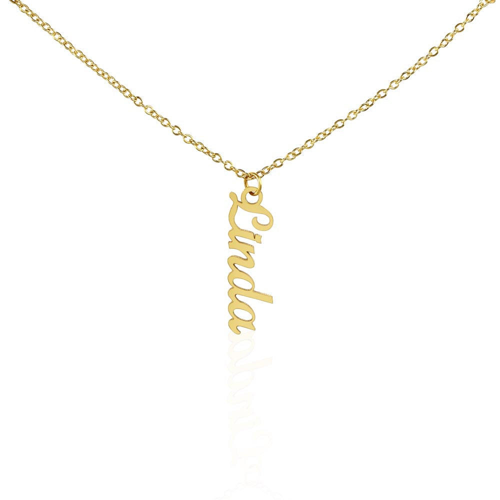 Vertical Name Necklace | Personalized