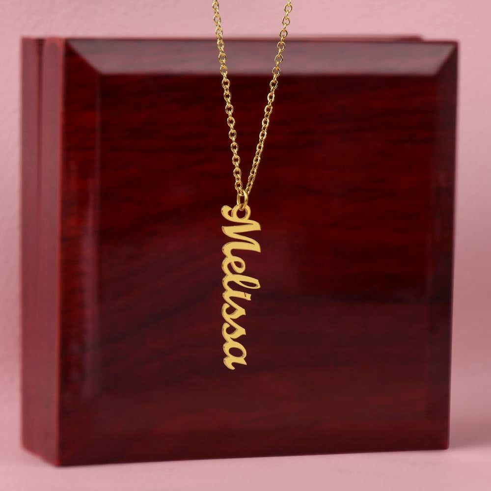 Vertical Name Necklace | Personalized