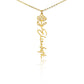 Birthmonth Flower Name Necklace | To Daughter In Law
