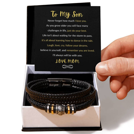 To My Son | Love You Forever Bracelet | Dance In The Rain | From Mom