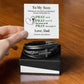 To My Son | Cross Leather Bracelet | Pray On It | From Dad