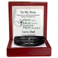 To My Son | Cross Leather Bracelet | Pray On It | From Dad