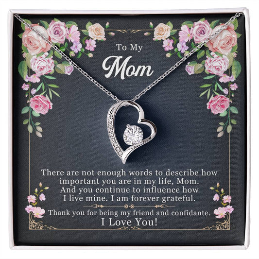 To Mom | I Love You | Forever Love Necklace | Mother's Day | Special Occasion