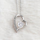 To My Beautiful Future Wife | First Kiss | Forever Love Necklace | Black Background