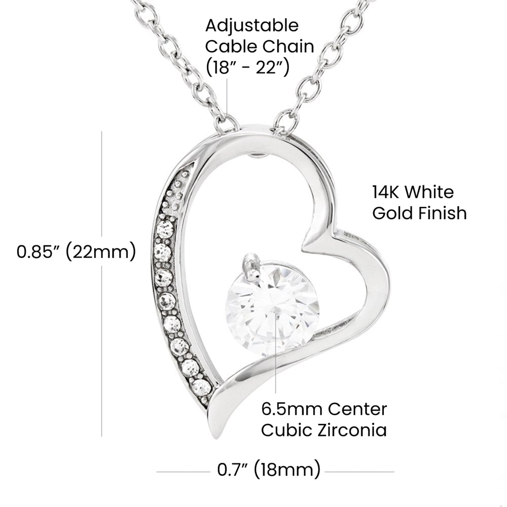 To My Daughter | Forever Love Necklace | I Will Carry You | From Mom