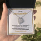 To My Bad Ass Mom | Forever Love Necklace | Mother's Day | For Mom