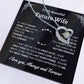 To My Beautiful Future Wife | First Kiss | Forever Love Necklace | Black Background