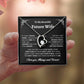 To My Beautiful Future Wife | First Kiss | Forever Love Necklace | Black Background