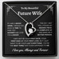 To My Beautiful Future Wife | First Kiss | Forever Love Necklace | Black Background