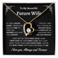 To My Beautiful Future Wife | First Kiss | Forever Love Necklace | Black Background