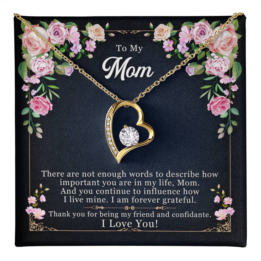 To Mom | I Love You | Forever Love Necklace | Mother's Day | Special Occasion