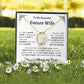 To My Beautiful Future Wife | First Kiss | Forever Love Necklace | White Background