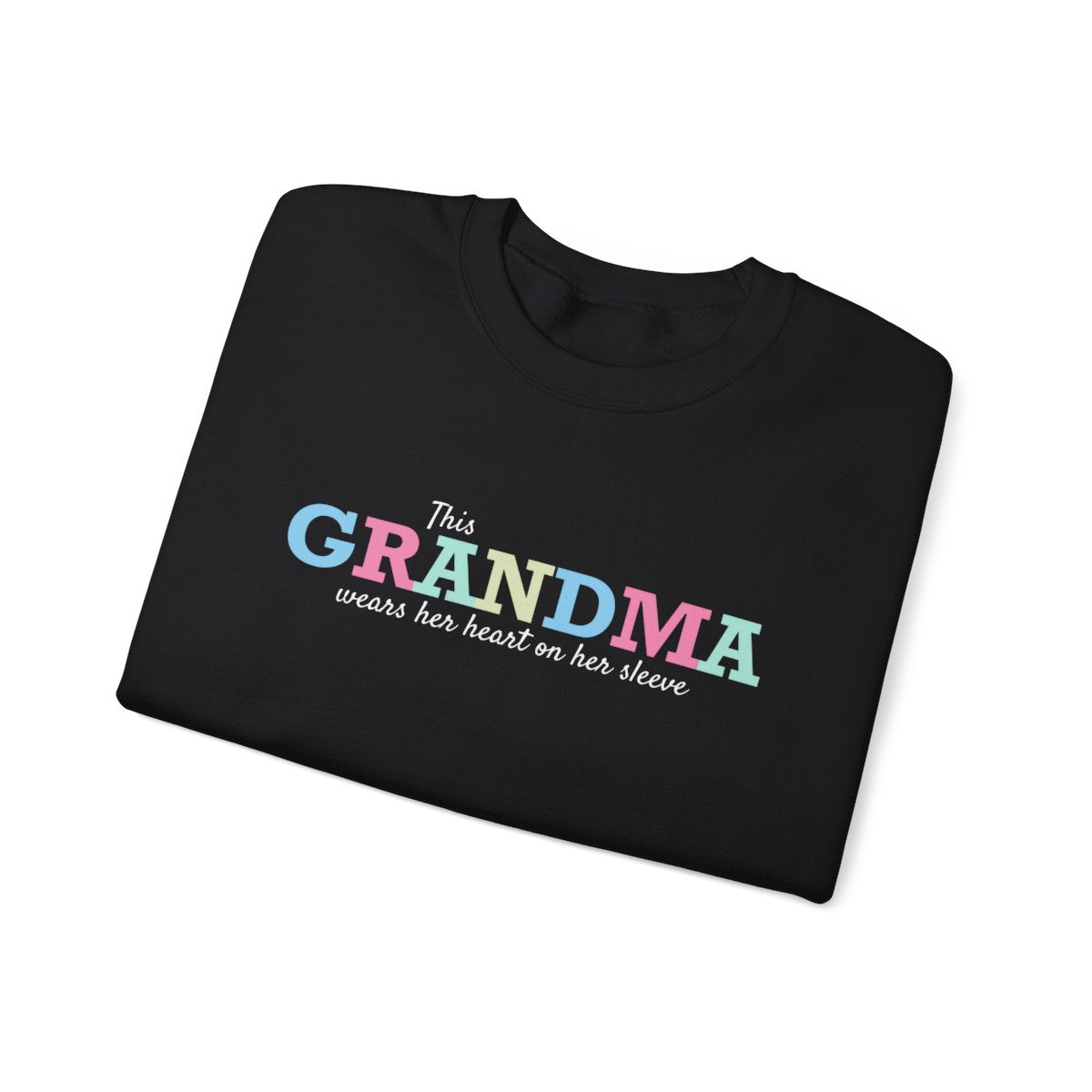 GRANDMA Sweatshirt | Personalized Names + Heart on Sleeve